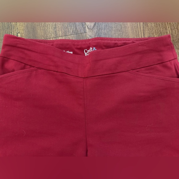 Croft & Barrow Red Effortless Stretch Pants - Picture 4 of 5